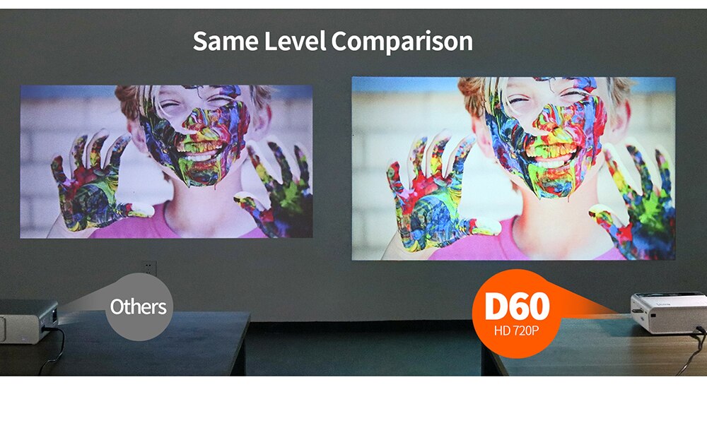 Liquidation de Stock | AUN Mini projecteur D60/S 1280x720P, projecteur LED Android WiFi pour téléphone intelligent, prise en charge Full HD 4K Bluetooth 3D Liquidation de Stock | AUN Mini projecteur D60/S 1280x720P, projecteur LED Android WiFi pour téléphone intelligent, prise en charge Full HD 4K Bluetooth 3D