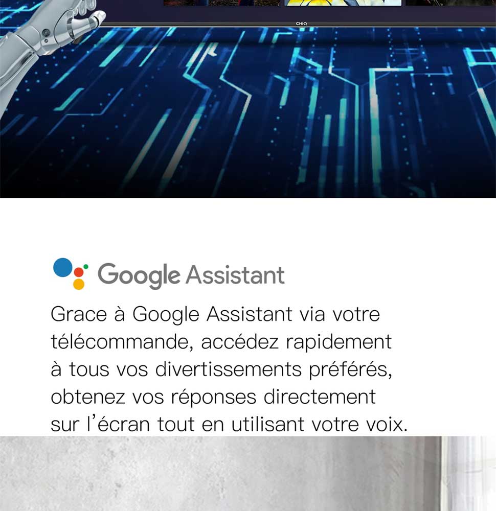 CHiQ L32H7A, 32 Pouces(80cm), Android 9.0, Smart TV, HD, WiFi, Bluetooth,Google Assistant, Netflix, Prime Video,2 HDMI, USB