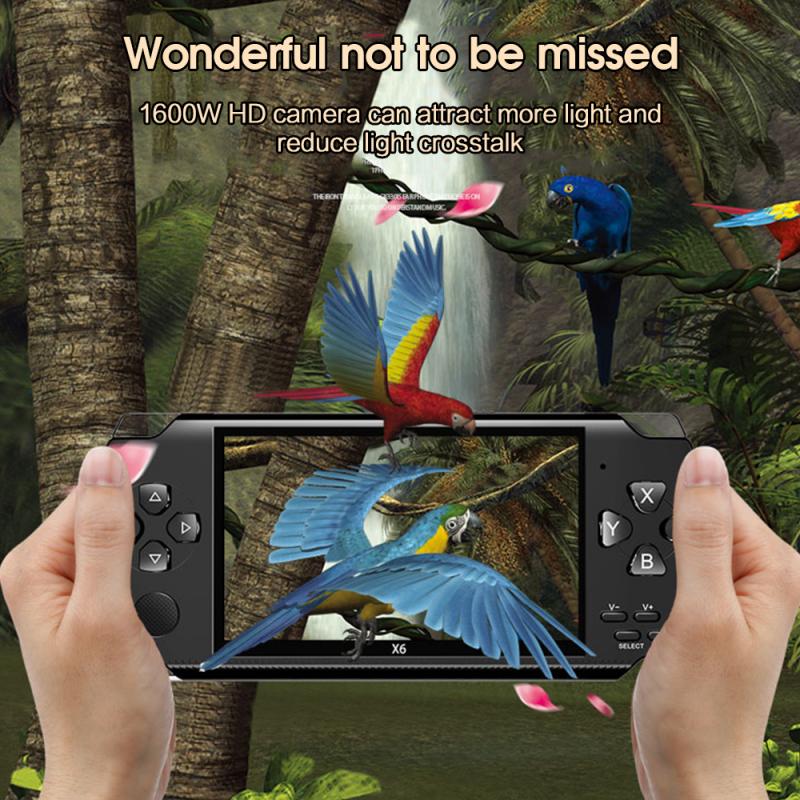 Écran 4.3 pouces pour Console de jeu PSP 32 bits joueurs de jeu portables jeu Portable 8GB Console lecteur 10000 + jeux caméra