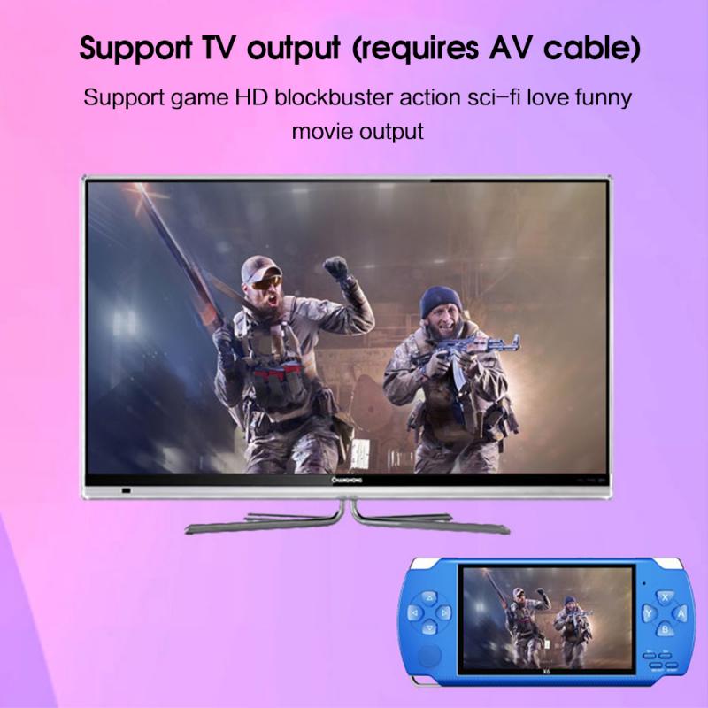 Écran 4.3 pouces pour Console de jeu PSP 32 bits joueurs de jeu portables jeu Portable 8GB Console lecteur 10000 + jeux caméra