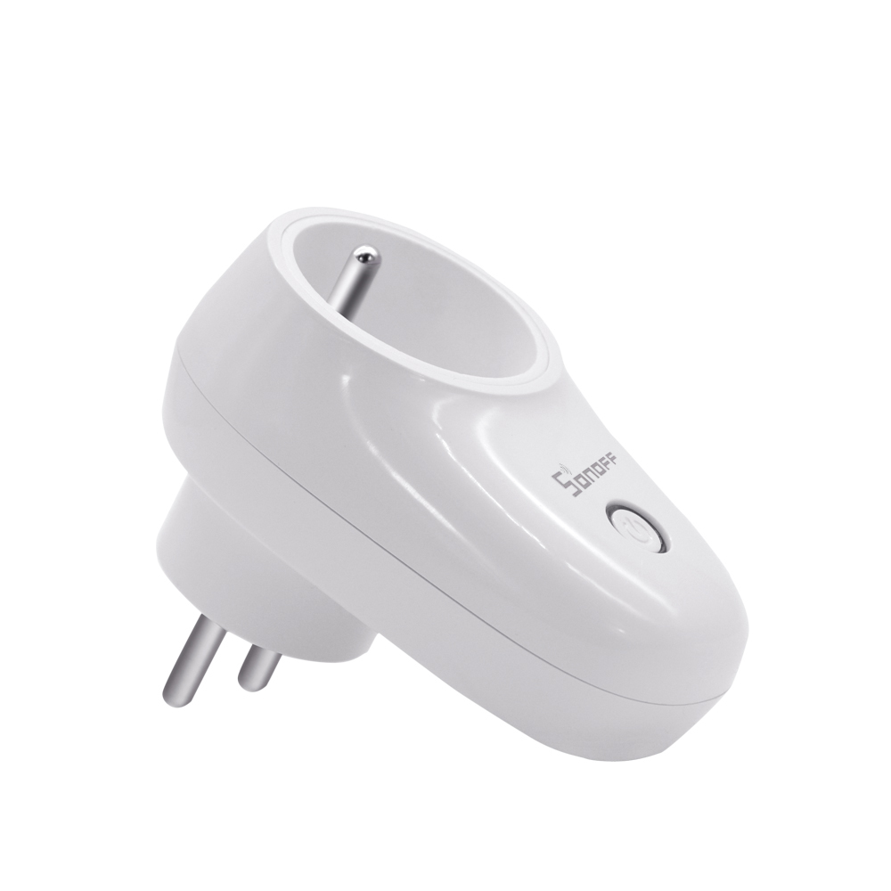 1/2 pièces Sonoff S26 WiFi prise intelligente US/EU/UK prise de courant sans fil prise de courant commutateur de maison intelligente travailler avec Alexa Google Assistant IFTTT