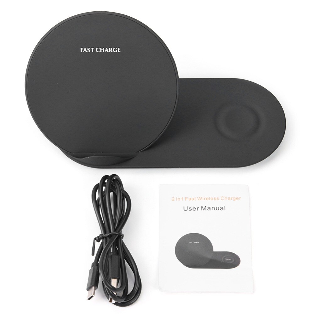 Pour Samsung chargeur sans fil Duo Dock double EP-N6100TBCGCN Charge rapide pour Galaxy Note 9 8 S9 S8 + montre Gear S3 Charge rapide