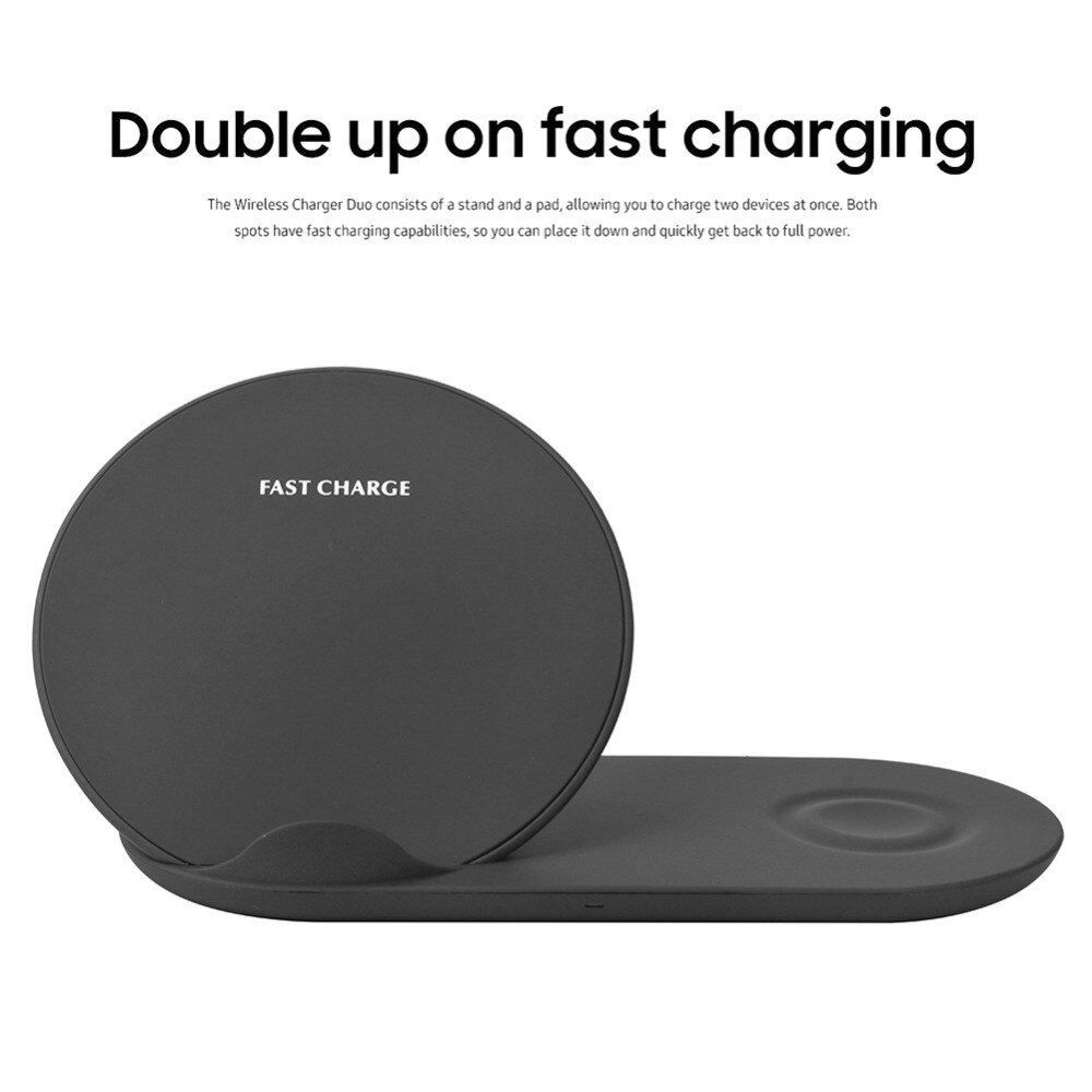 Pour Samsung chargeur sans fil Duo Dock double EP-N6100TBCGCN Charge rapide pour Galaxy Note 9 8 S9 S8 + montre Gear S3 Charge rapide