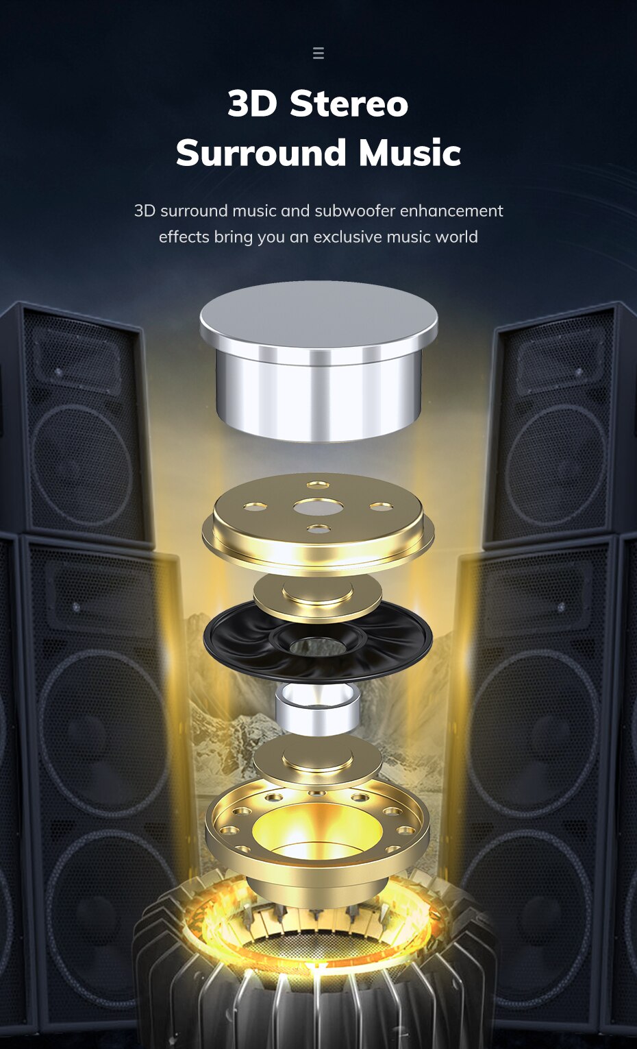 TOPK TWS Bluetooth V5.0 casque sans fil empreinte digitale tactile Bluetooth écouteur 2000mAh boîte de charge sport étanche écouteurs