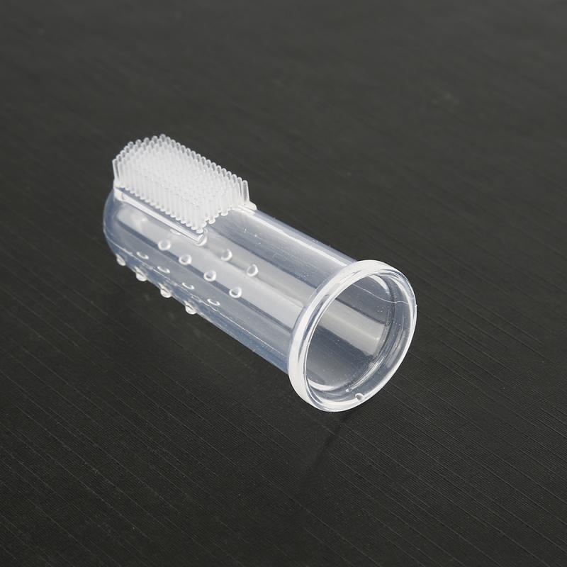 Super doux Gel de silice pour animaux de compagnie doigt brosse à dents Teddy chien brosse mauvaise haleine tartre dents outil chien chat fournitures de nettoyage accessoires