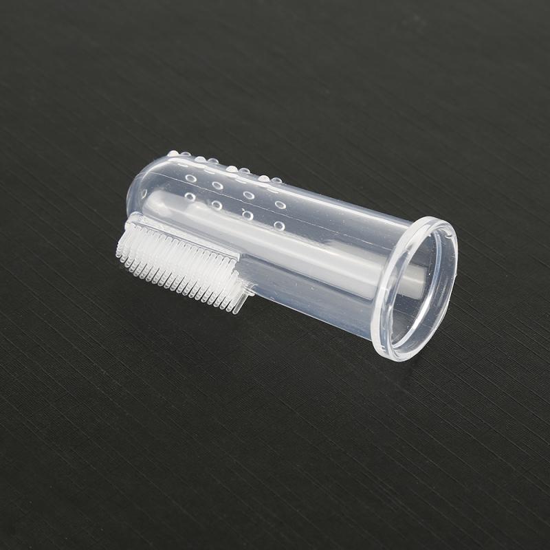 Super doux Gel de silice pour animaux de compagnie doigt brosse à dents Teddy chien brosse mauvaise haleine tartre dents outil chien chat fournitures de nettoyage accessoires
