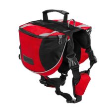 Sac à dos pour animaux de compagnie en plein air réfléchissant réglable sac de selle harnais transporteur pour voyager randonnée Camping sécurité accessoires pour animaux de compagnie