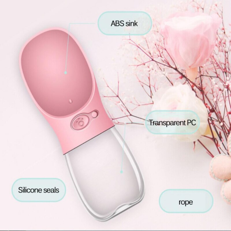 Bouteille d'eau Portable pour animaux de compagnie, bouteille pour chiens et chats, coupe d'eau facile à transporter, pour les voyages en plein air ou en plein air