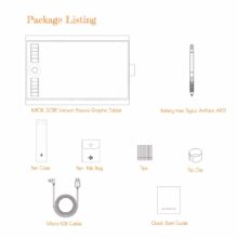 GAOMON M10K 2018Version-Tablette Graphique 10 x 6.25 Pouces avec Stylet Passif et 8192 Niveaux de Pression
