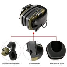 Anti-bruit Impact son Amplification électronique tir casque antibruit tactique chasse audition casque de protection pliable