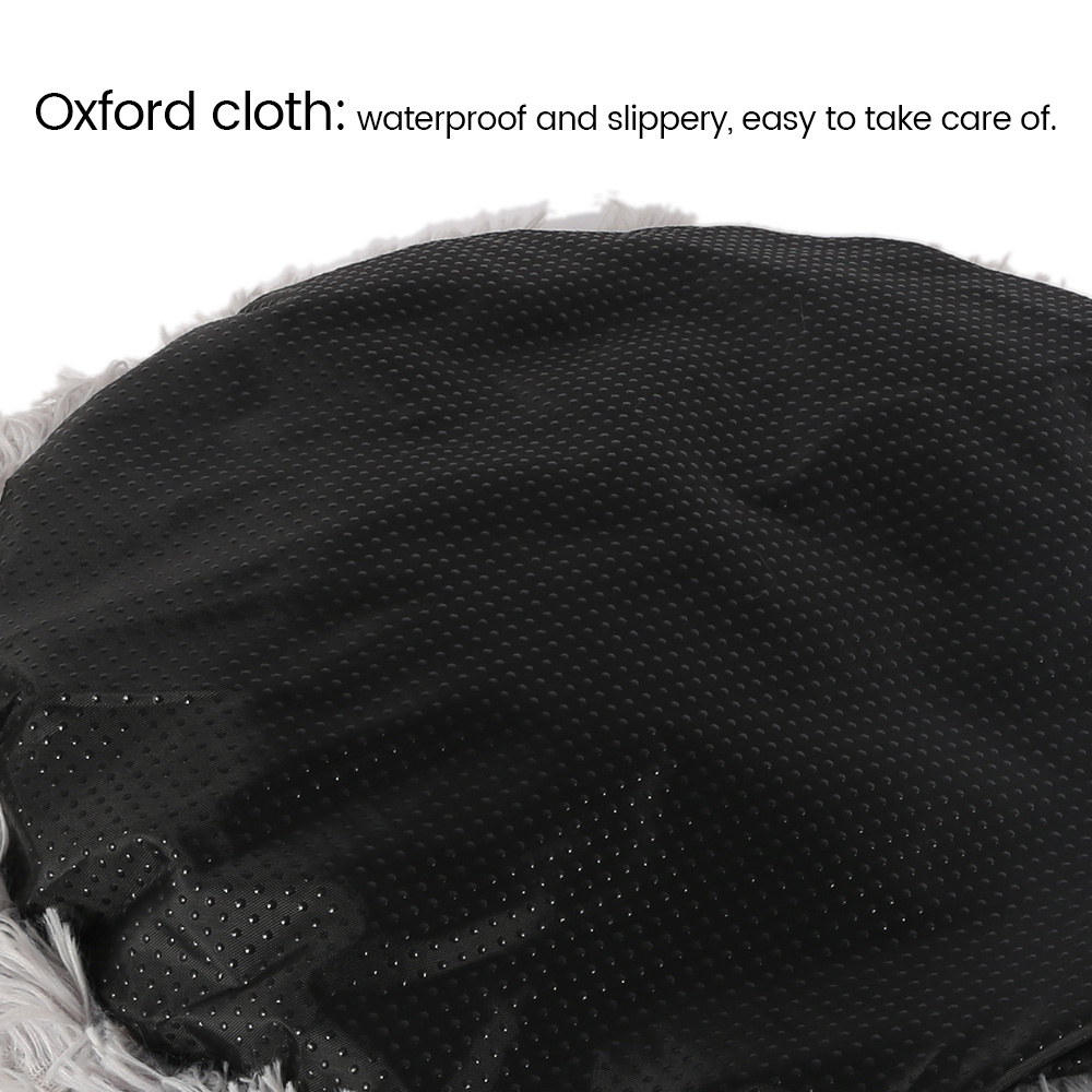 Lit en peluche pour animaux domestiques, coussin de couchage long, rond et qui tient chaud, de couleur unie, pour l'hiver, tapis pour chiens et chats, livraison directe et rapide