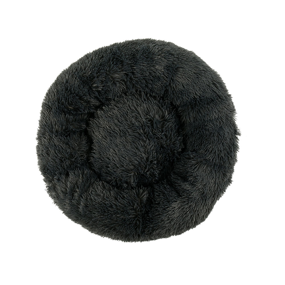 Lit en peluche pour animaux domestiques, coussin de couchage long, rond et qui tient chaud, de couleur unie, pour l'hiver, tapis pour chiens et chats, livraison directe et rapide
