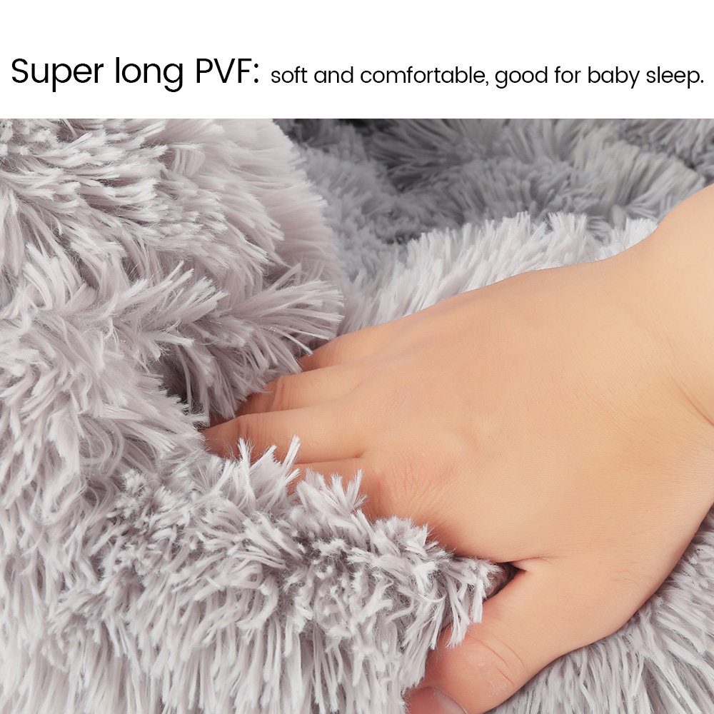 Lit en peluche pour animaux domestiques, coussin de couchage long, rond et qui tient chaud, de couleur unie, pour l'hiver, tapis pour chiens et chats, livraison directe et rapide