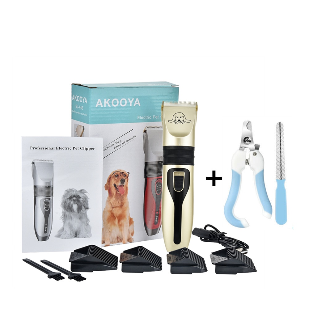 Tondeuses pour chiens à faible bruit rasoir pour animaux de compagnie Rechargeable tondeuse pour chien sans fil outil de toilettage pour animaux de compagnie chat Animal coupe-cheveux tondeuse coupe-c Tondeuses pour chiens à faible bruit rasoir pour animaux de compagnie Rechargeable tondeuse pour chien sans fil outil de toilettage pour animaux de compagnie chat Animal coupe-cheveux tondeuse coupe-c