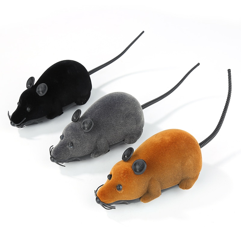 Nouveau 8 couleurs chat jouets télécommande sans fil RC Simulation souris jouet électronique Rat souris jouet pour chaton chat nouveauté jouet
