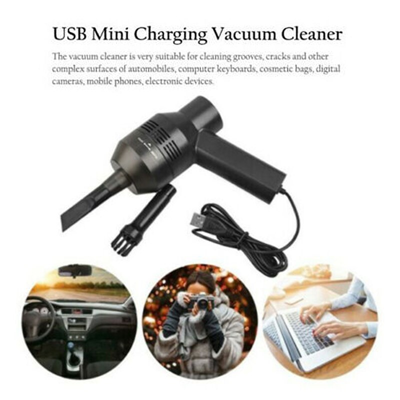 Mini aspirateur chargeur USB Robot | Petit appareil ménager, aspirateur, canapé d'ordinateur ou portable