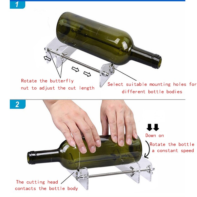 Realmote professionnel pour bouteilles de bière coupe verre coupe-bouteille outils de bricolage machine coupe de vin coupe