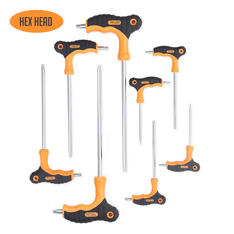 KINDLOV 8 pièces clé hexagonale t-poignée boule tête Allen jeu de clés tournevis universel clé Double extrémité vélo moto réparation outils