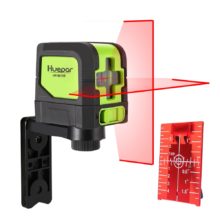 Huepar Niveau Laser 2 Lignes Auto-nivellement (4 Degrés) Faisceau Vert Rouge Laser Ligne Horizontal & Ligne Vertical et Croisée avec Base Magnétique