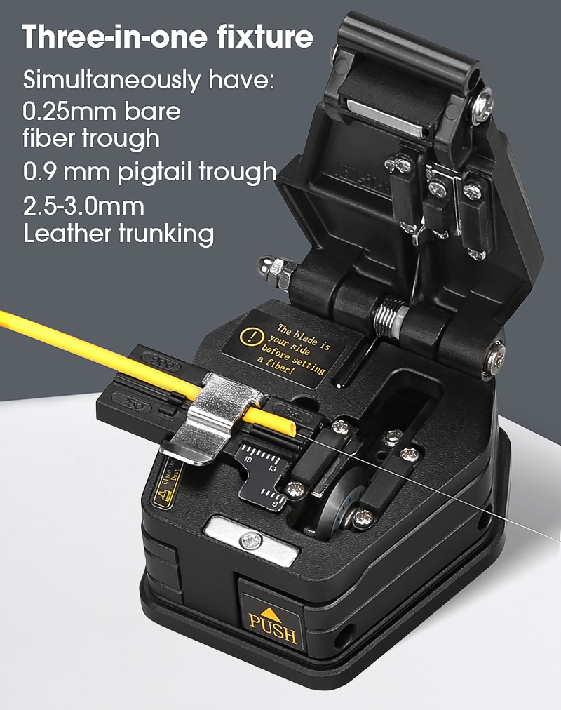 Nouveau couperet de fibres SKL-6C couteau de coupe de câble FTTH couteau à fibres optiques outils coupeur haute précision couperets de fibres 16 lame de surface