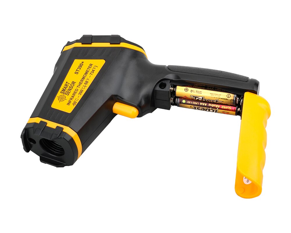 Thermomètre laser infrarouge sans contact, avec écran LCD couleur et alarme, pyromètre, hygromètre numérique