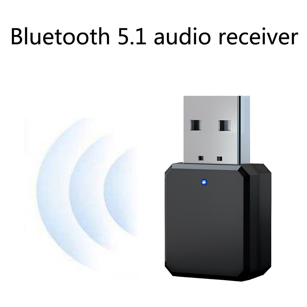 KN318 récepteur Audio sans fil Bluetooth BT 5.1 pièces uniques ornements de voiture portables pour voiture musique Aux USB Mini Dongle