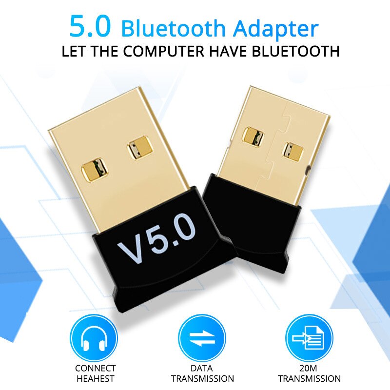 USB Bluetooth 5.0 sans fil Audio musique stéréo adaptateur Dongle récepteur pour TV PC