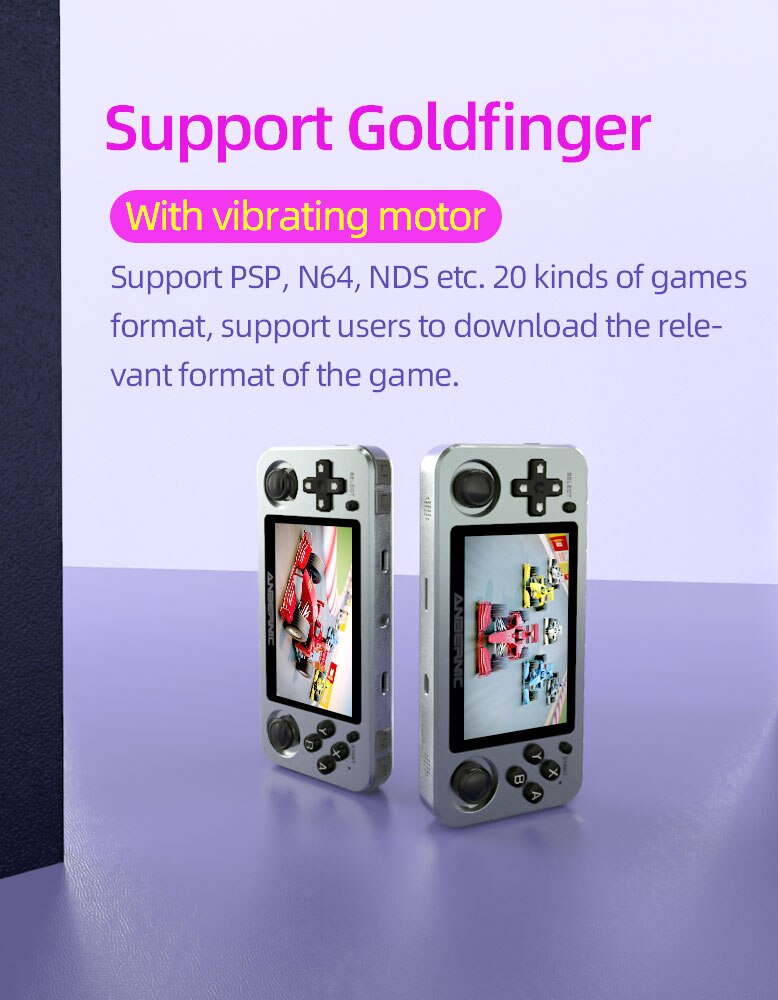 ANBERNIC RG351M RG351P rétro Console de jeu vidéo en alliage d'aluminium coque 2500 Console de jeu Portable RG351 lecteur de jeu Portable