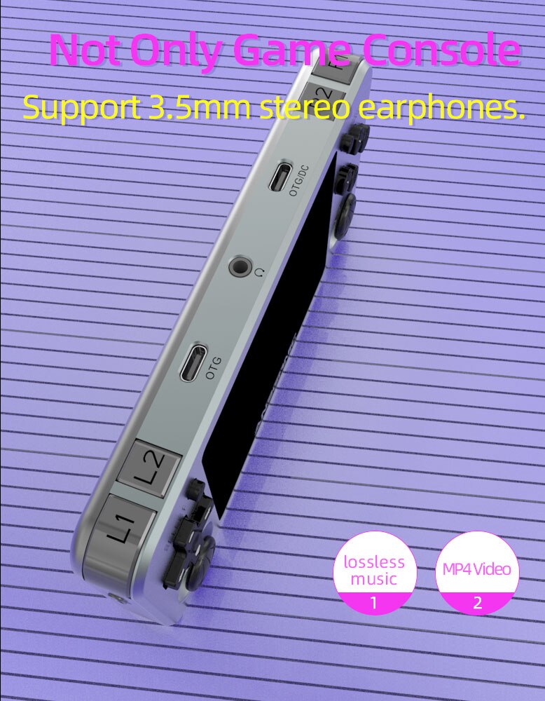 ANBERNIC RG351M RG351P rétro Console de jeu vidéo en alliage d'aluminium coque 2500 Console de jeu Portable RG351 lecteur de jeu Portable