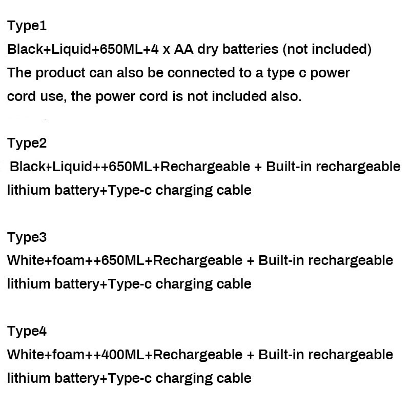 650/400ml distributeur de savon automatique sans contact Rechargeable ou se connecter à l'alimentation distributeur de savon liquide Gel désinfectant pour les mains