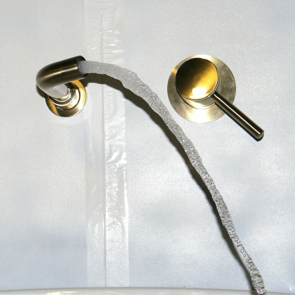 Salle de bain évier bassin robinet bain mitigeur mural en laiton mat noir avec poignée unique eau chaude froide blanc Rose or ensemble