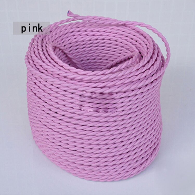 0.75mm * 2 noyau électrique fil de cuivre Vintage torsadé tissu câble tissé 2 cordon Textile câble pendentif lampe cordon Edison éclairage 0.75mm * 2 noyau électrique fil de cuivre Vintage torsadé tissu câble tissé 2 cordon Textile câble pendentif lampe cordon Edison éclairage