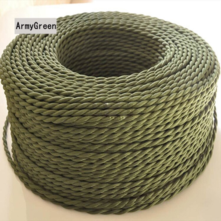 0.75mm * 2 noyau électrique fil de cuivre Vintage torsadé tissu câble tissé 2 cordon Textile câble pendentif lampe cordon Edison éclairage 0.75mm * 2 noyau électrique fil de cuivre Vintage torsadé tissu câble tissé 2 cordon Textile câble pendentif lampe cordon Edison éclairage