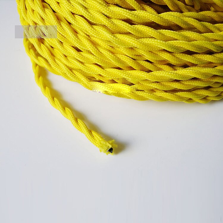 0.75mm * 2 noyau électrique fil de cuivre Vintage torsadé tissu câble tissé 2 cordon Textile câble pendentif lampe cordon Edison éclairage 0.75mm * 2 noyau électrique fil de cuivre Vintage torsadé tissu câble tissé 2 cordon Textile câble pendentif lampe cordon Edison éclairage