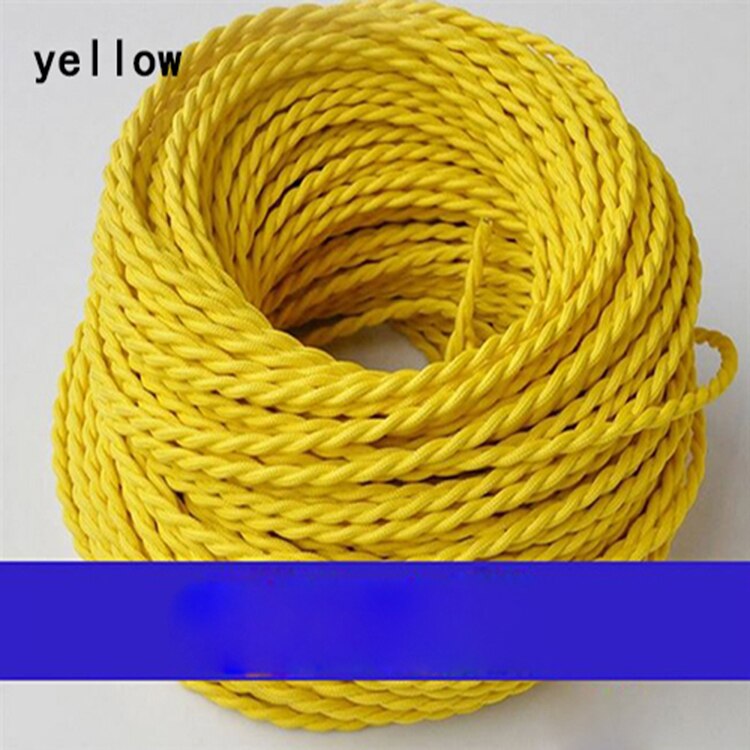 0.75mm * 2 noyau électrique fil de cuivre Vintage torsadé tissu câble tissé 2 cordon Textile câble pendentif lampe cordon Edison éclairage 0.75mm * 2 noyau électrique fil de cuivre Vintage torsadé tissu câble tissé 2 cordon Textile câble pendentif lampe cordon Edison éclairage