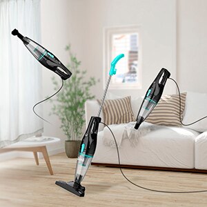 INSE aspirateur bâton filaire aspirateur AR3SE puissant aspiration 400W moteur polyvalent 3in1 aspirateur à main