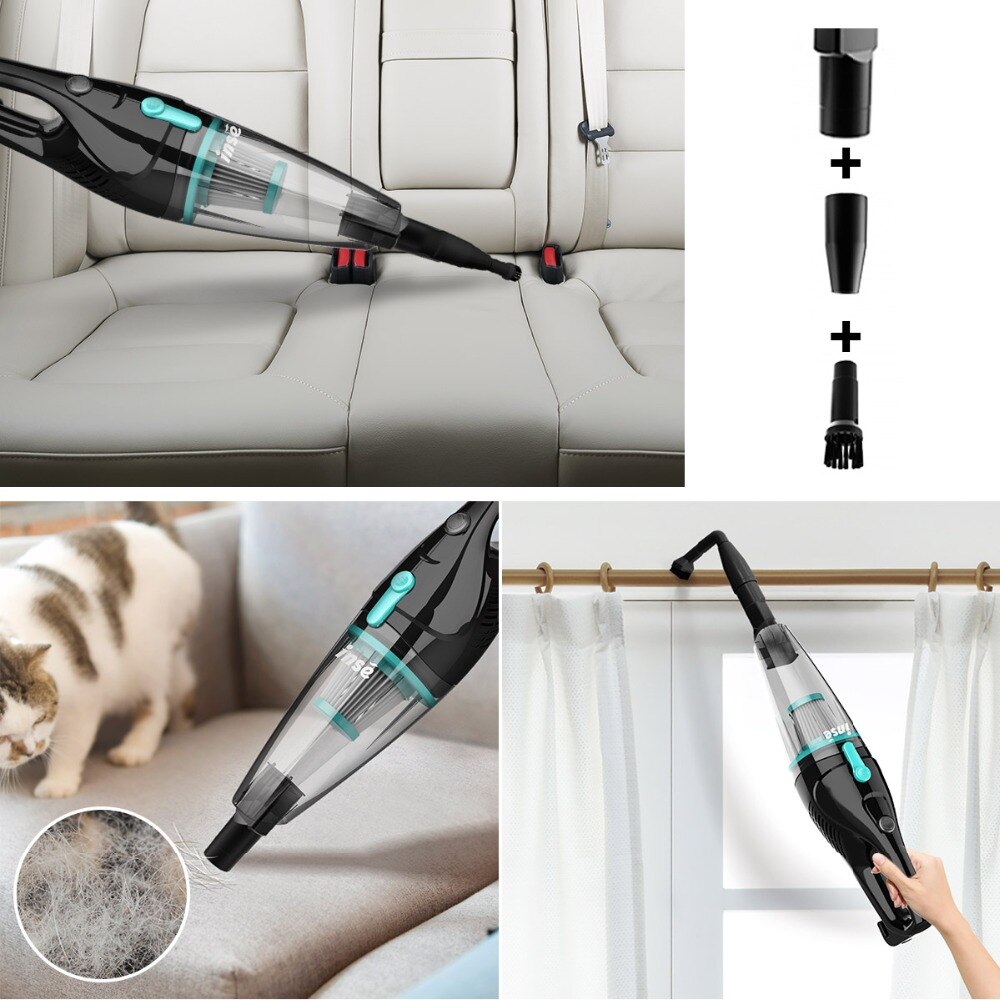 INSE aspirateur bâton filaire aspirateur AR3SE puissant aspiration 400W moteur polyvalent 3in1 aspirateur à main