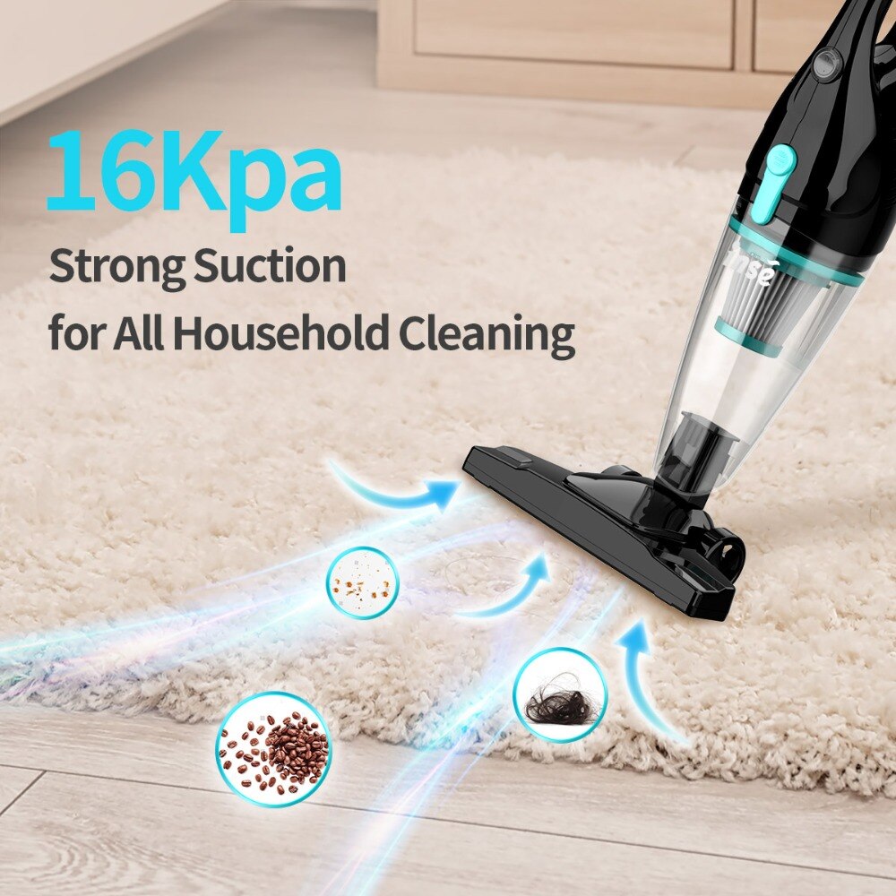 INSE aspirateur bâton filaire aspirateur AR3SE puissant aspiration 400W moteur polyvalent 3in1 aspirateur à main