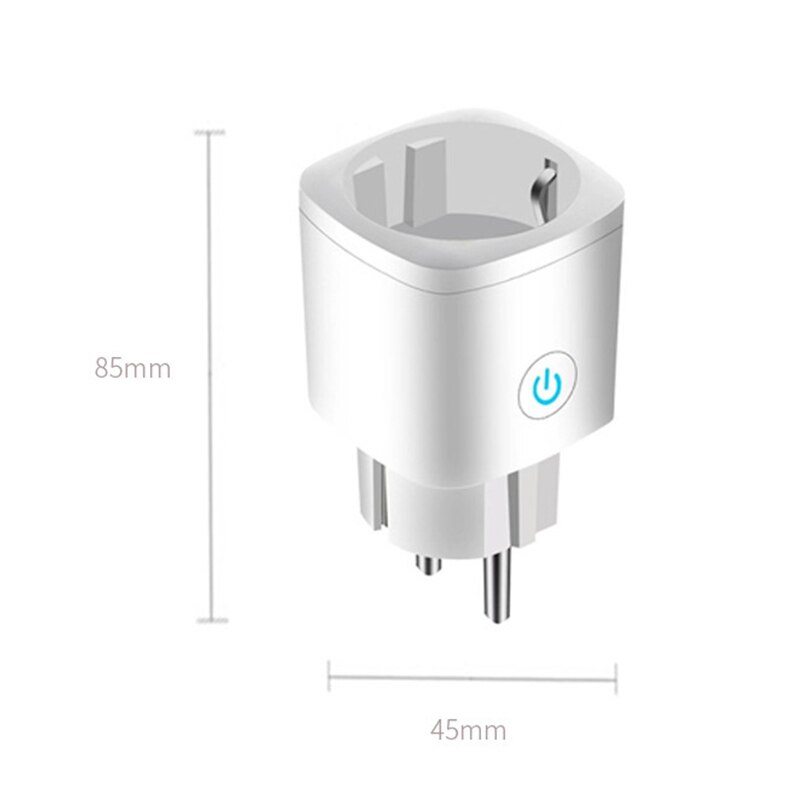 Wifi prise intelligente interrupteur d'alimentation 16A prise ue Tuya vie intelligente APP télécommande prise de courant synchronisation fonctionne avec Alexa Google Home
