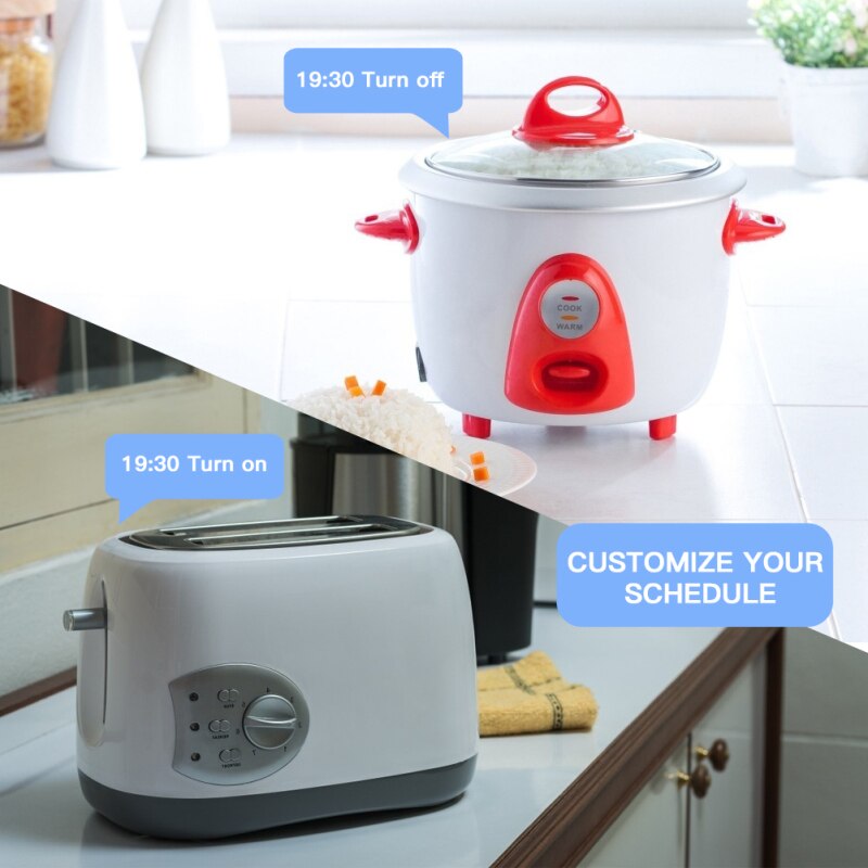 Wifi prise intelligente interrupteur d'alimentation 16A prise ue Tuya vie intelligente APP télécommande prise de courant synchronisation fonctionne avec Alexa Google Home