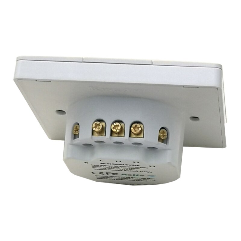 WiFi lumière intelligente interrupteur mural blanc noir 1/2/3 Gang Tuya Smart Home Phone 2 voies contrôle pour Alexa Google maison minuterie fonction