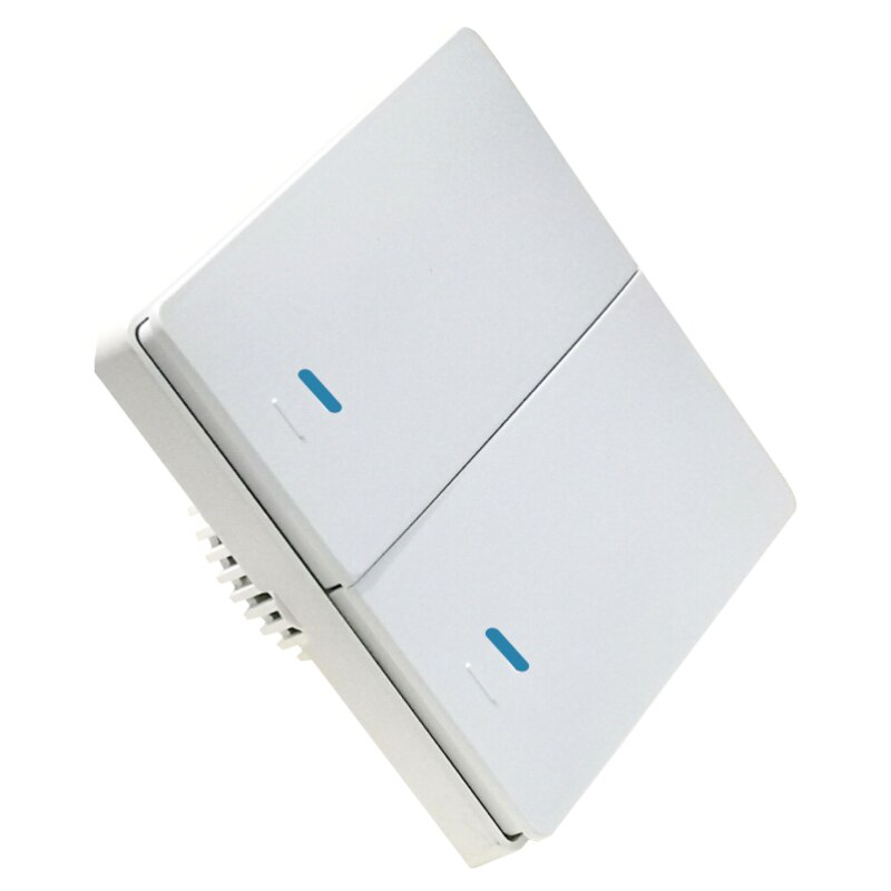 WiFi lumière intelligente interrupteur mural blanc noir 1/2/3 Gang Tuya Smart Home Phone 2 voies contrôle pour Alexa Google maison minuterie fonction