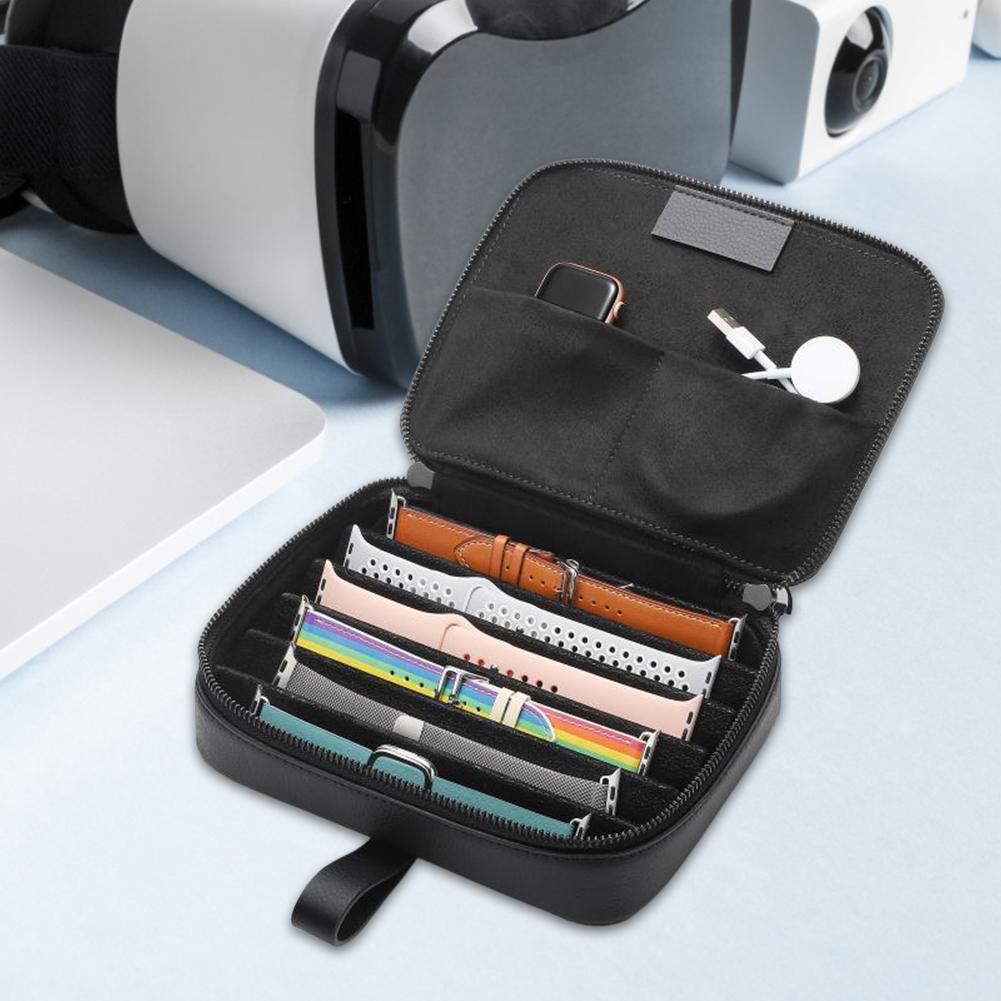 Montre intelligente bracelet étui de rangement montre voyage pochette fermeture éclair montre sac organisateur pour Apple bracelet de montre bracelet sac boîte
