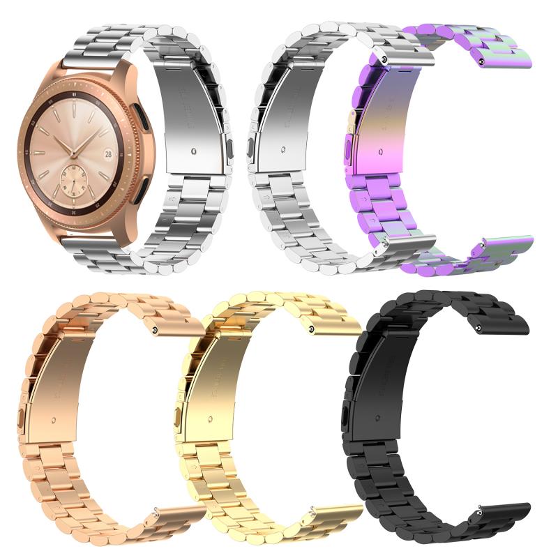 Remplacement de Bracelet de montre pour Huami Amazfit GTR/Samsung Galaxy montre S3 montre intelligente universelle ceinture en acier 42MM Bracelet accessoire