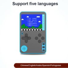 500 en 1 Console de jeu portable Ultra-mince carte Console de jeu rétro Console de jeu vidéo grand cadeau 2.4 pouces écran classique manette