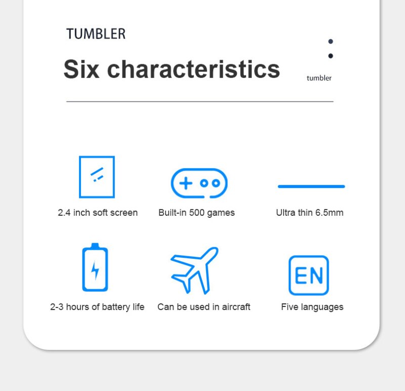 500 en 1 Console de jeu portable Ultra-mince carte Console de jeu rétro Console de jeu vidéo grand cadeau 2.4 pouces écran classique manette