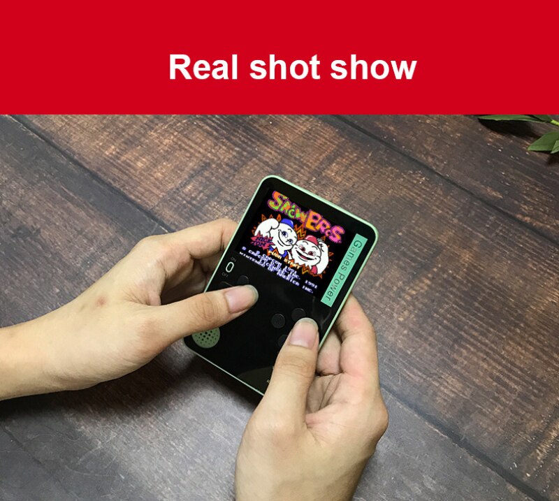 500 en 1 Console de jeu portable Ultra-mince carte Console de jeu rétro Console de jeu vidéo grand cadeau 2.4 pouces écran classique manette