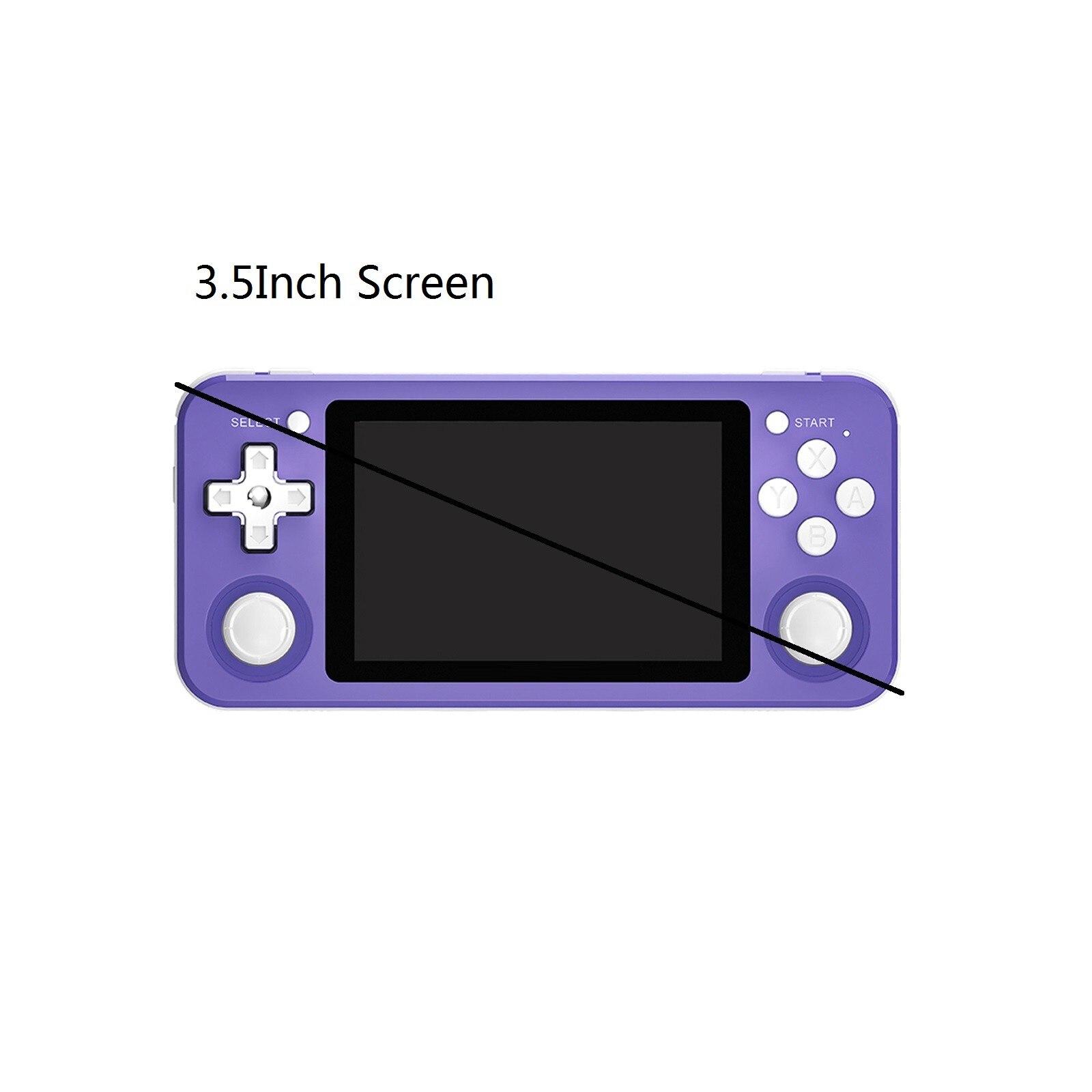 Rg351p Console de jeu portable 3.5 pouces Ips écran double Rocker système Linux coque Pc Ps1 N64 jeux cadeaux pour enfants # g3