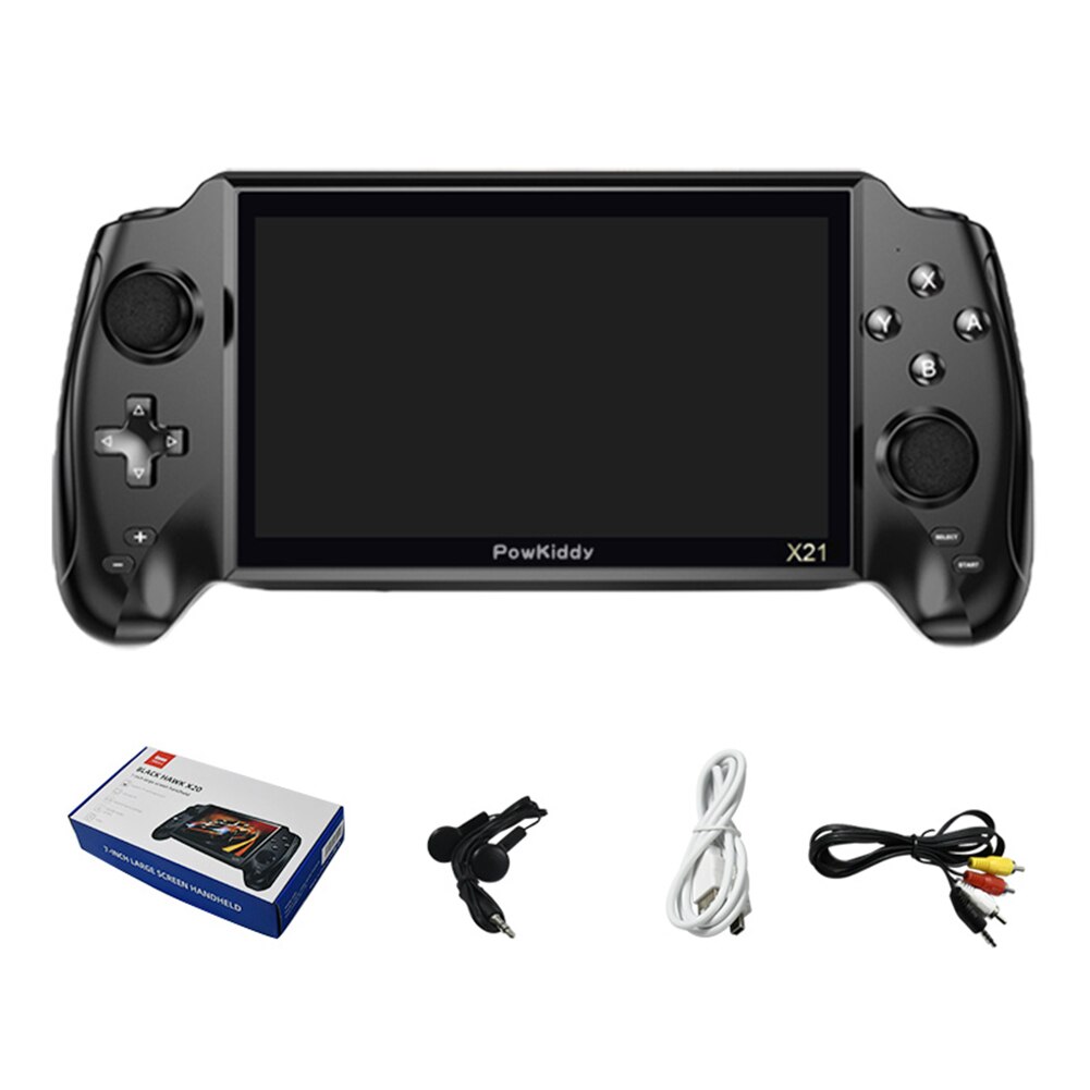 X21 7 pouces Console de jeu de poche intégré 3000 jeux vidéo Linux Portable rétro classique Portable double lecteur de jeu