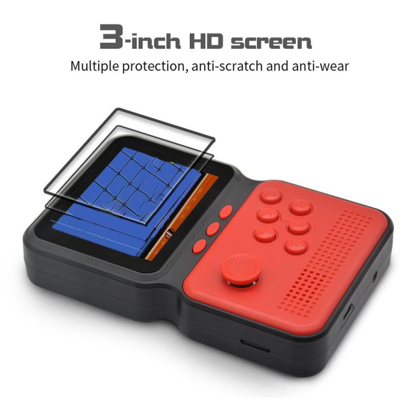 Gamer Gaming rétro Portable Mini Console de poche 16-Bit 3.0 pouces couleur LCD enfants couleur jeu joueur intégré 990 + jeux